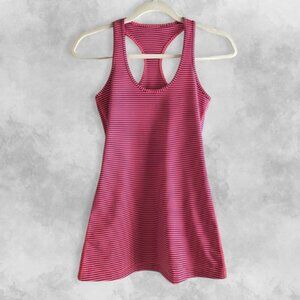 Lululemon Cool Tank Top Racerback Stripes Pattern Blue  & Pink Women's 13" Ptp S